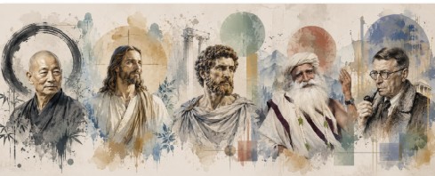 Five wisdom tradition guides — Zen, Christian, Stoic, Mystic, Western
