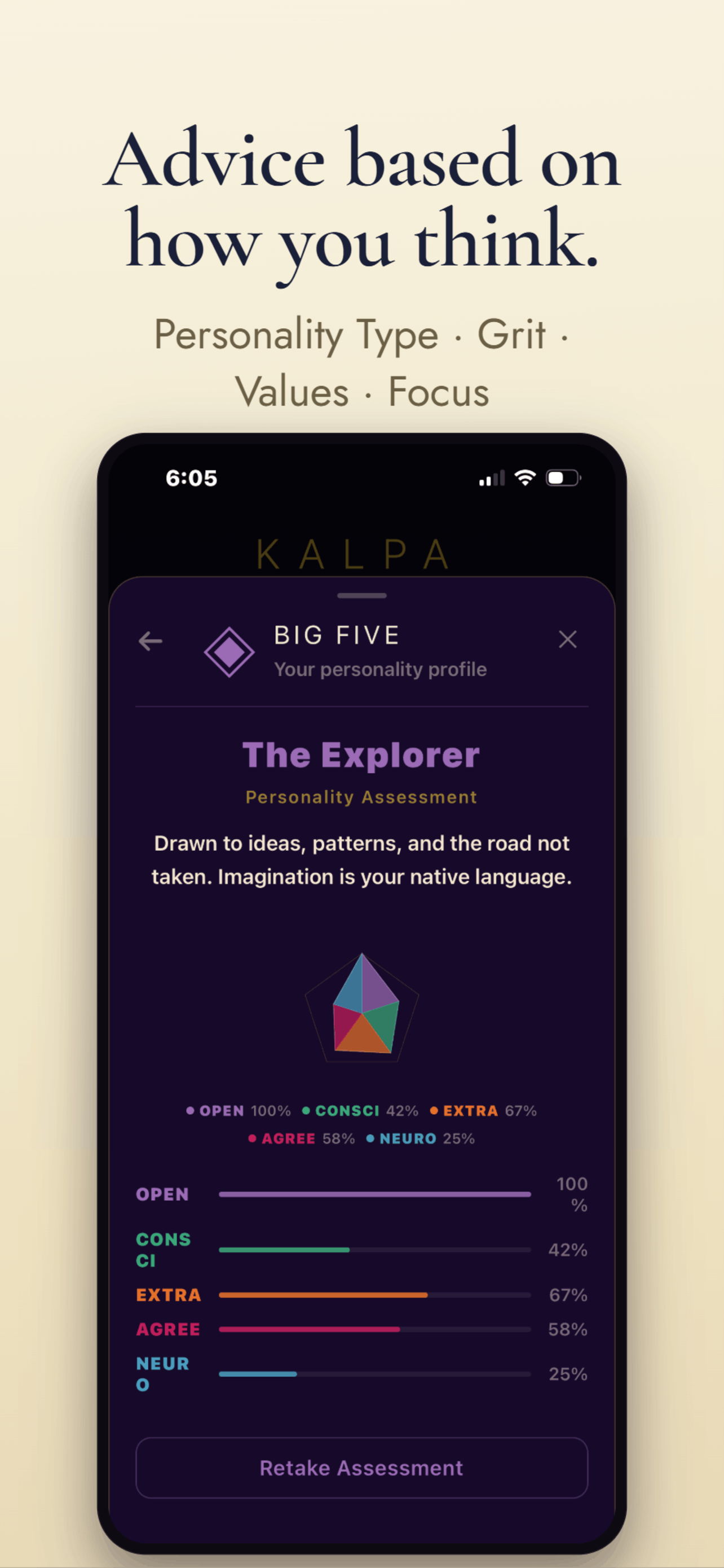 Kalpa — Advice based on how you think